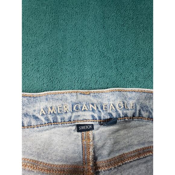 American Eagle Jeans Size 0 Womens Blue Stretch Pants High Rise Ankle Straight - Picture 3 of 14
